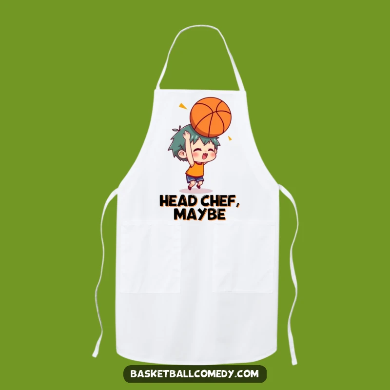 Funny Headshot Basketball Apron: Humorous Gift for the Accident-Prone Athlete