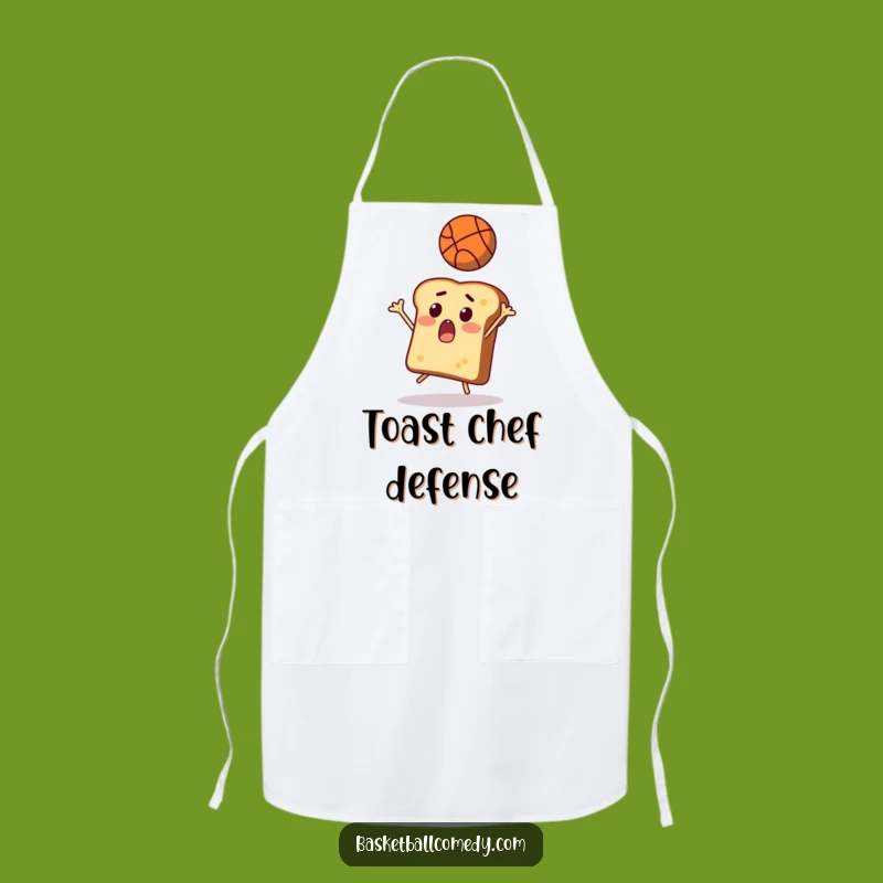 Funny Toast Basketball Apron - Kitchen's Hilarious Chef Gift