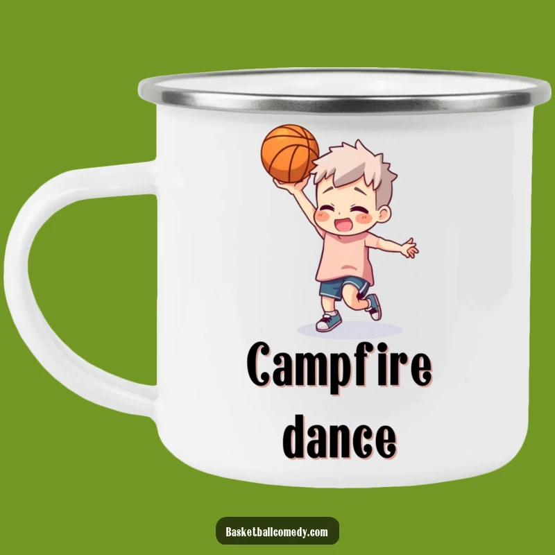 Funny Basketball Dancer Camping Mug - Trail Tunes and Hilarious Gift