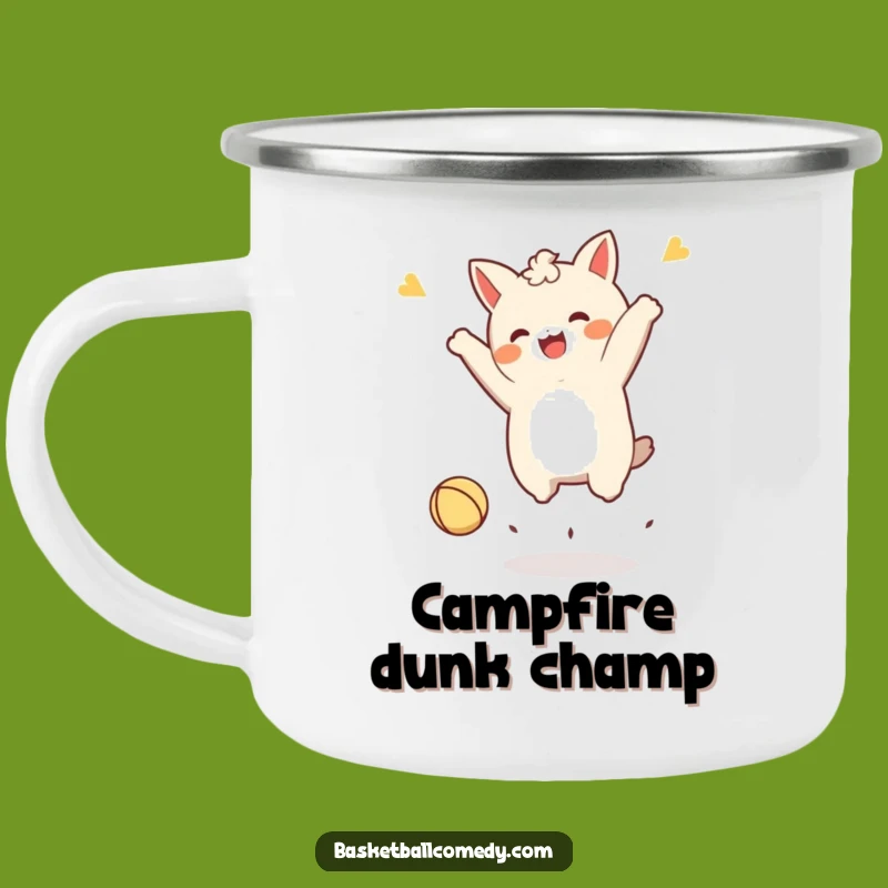 Funny Kawaii Character Victory Mug - Outdoors & Humorous Gift!