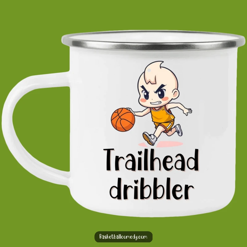 Funny Basketball Character Camping Mug - Durable Dribbler Gear
