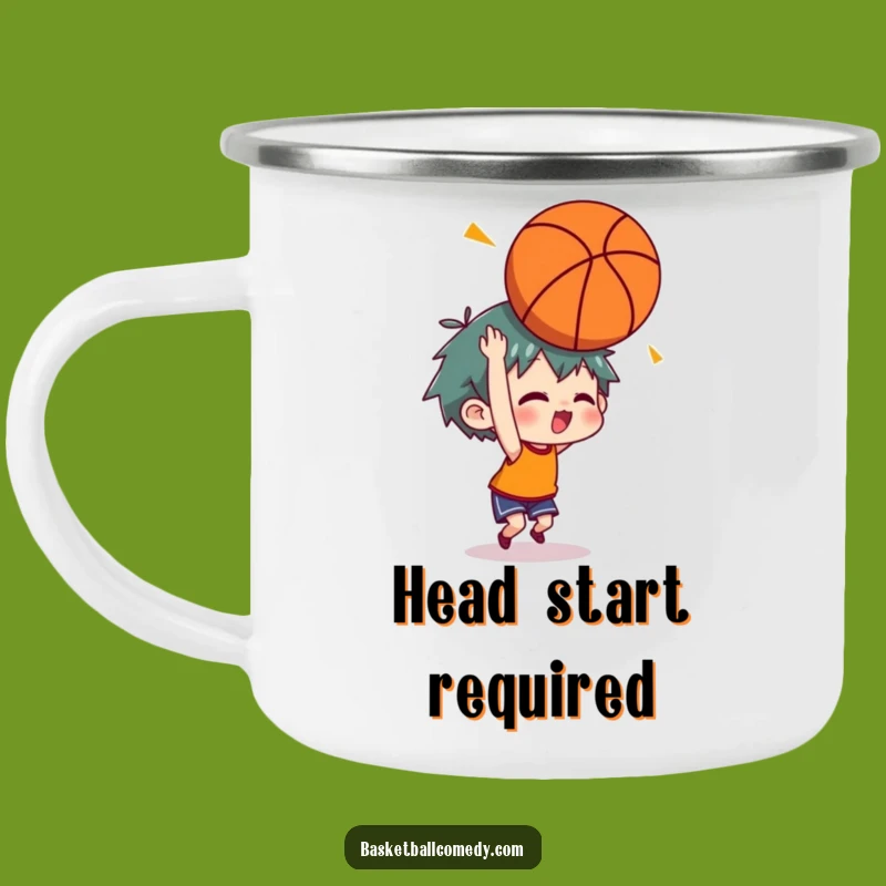 Funny Headshot Basketball Camping Mug: Your Humorous Game Day Companion