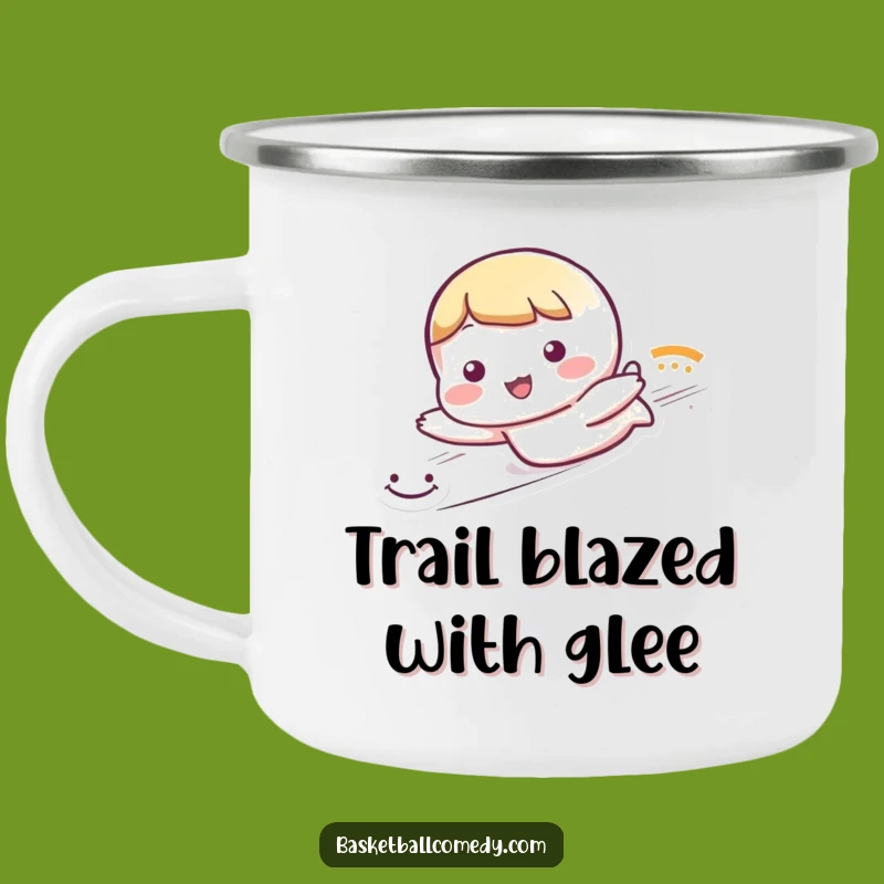 Funny Sliding Character Camping Mug: Adventure Smiles, a Rugged Funny Gift