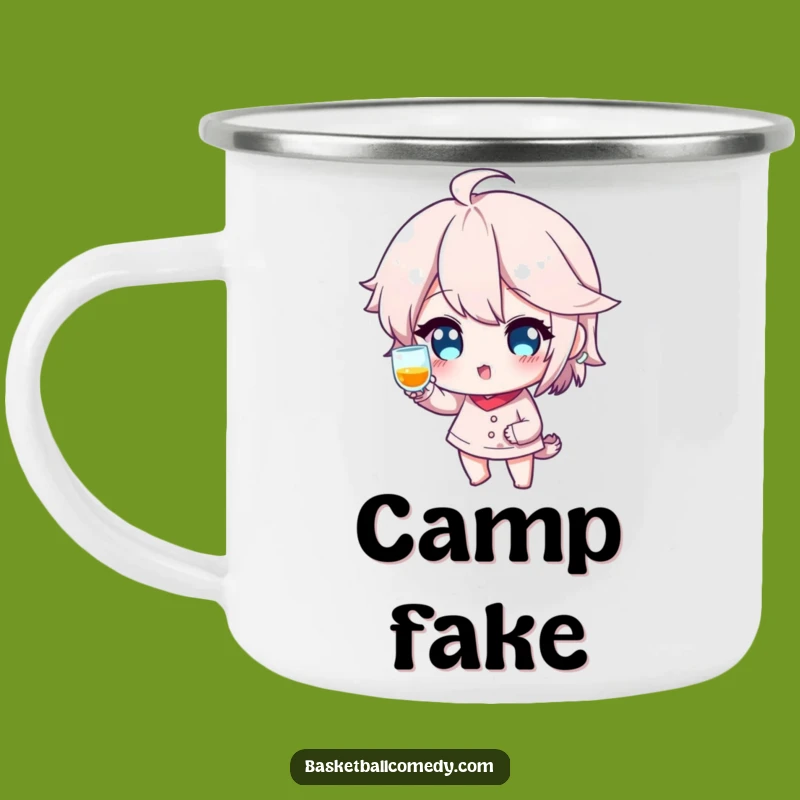 Winking Shot Fake Camping Mug: Adventure-Ready Playful Drinkware Gift