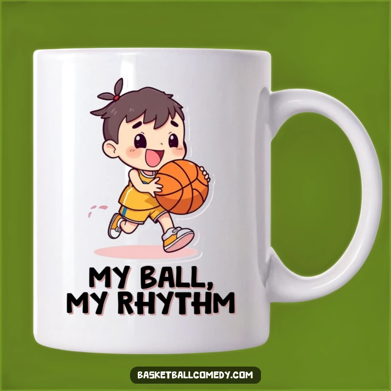Funny Basketball Dribbling Character Mug: A Joyful & Energetic Funny Gift