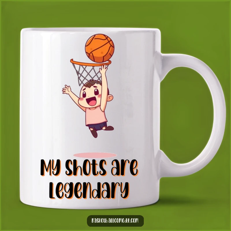 Funny Coffee Mug: Misfit's Long Shot Dunk Humor - Perfect Gift for Basketball Fans