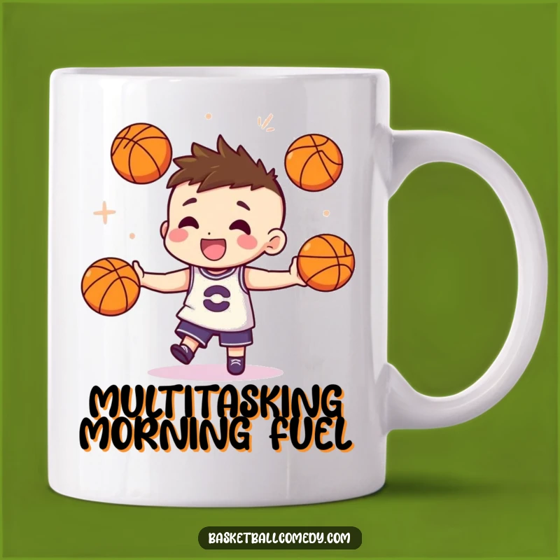 Funny Juggling Basketball Mug - Skillful Character Gift