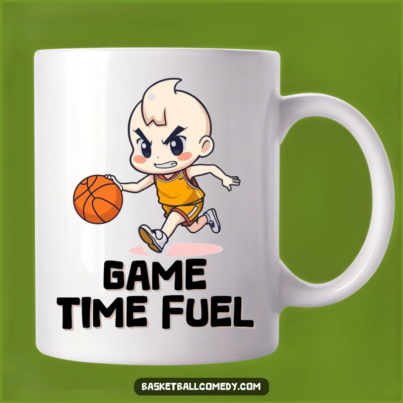 Funny Basketball Character Mug - Determined Dribbler Gift Idea