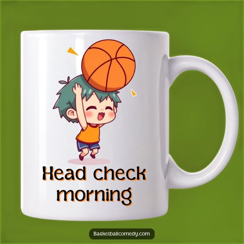 Funny Headshot Basketball Mug: Hilarious Gift for Clumsy Sports Fans
