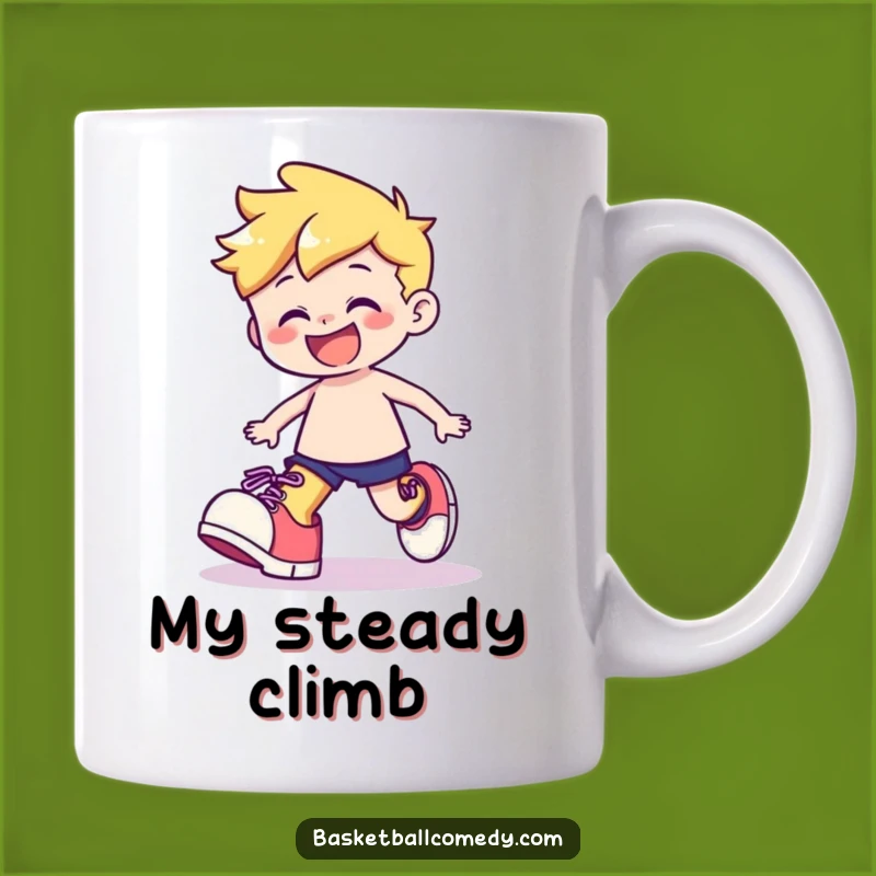 Funny Stumbling Character Mug: Embrace Clumsiness, a Hilarious Funny Gift