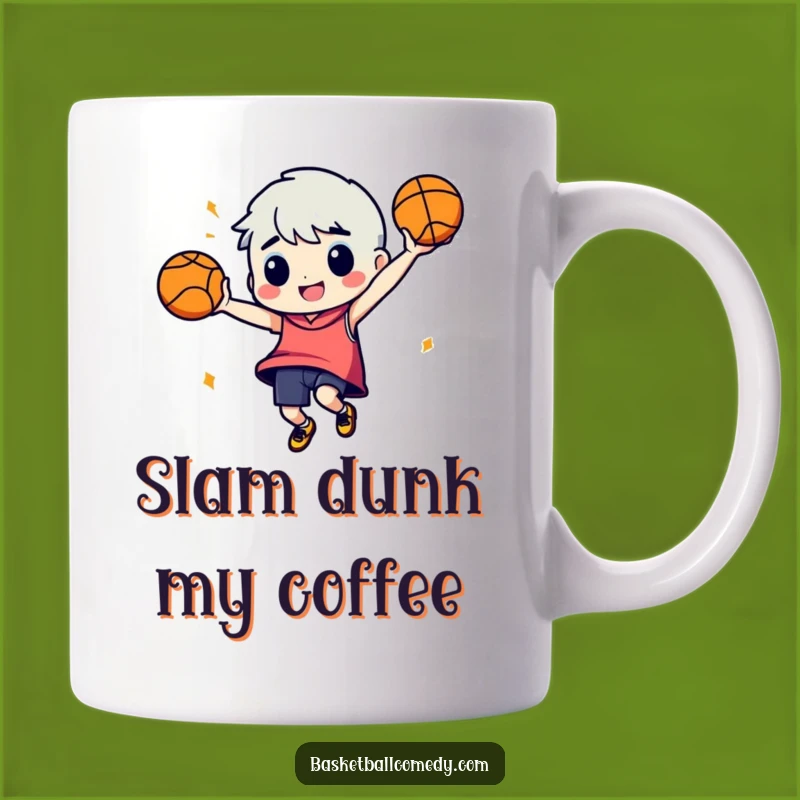 Funny Basketball Dance Mug: Hilarious Character Gift for Sports and Fun Lovers