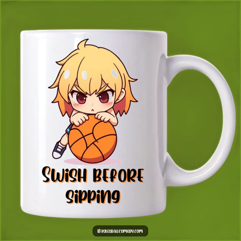 Funny Determined Basketball Player Mug - Ready to Score a Gift