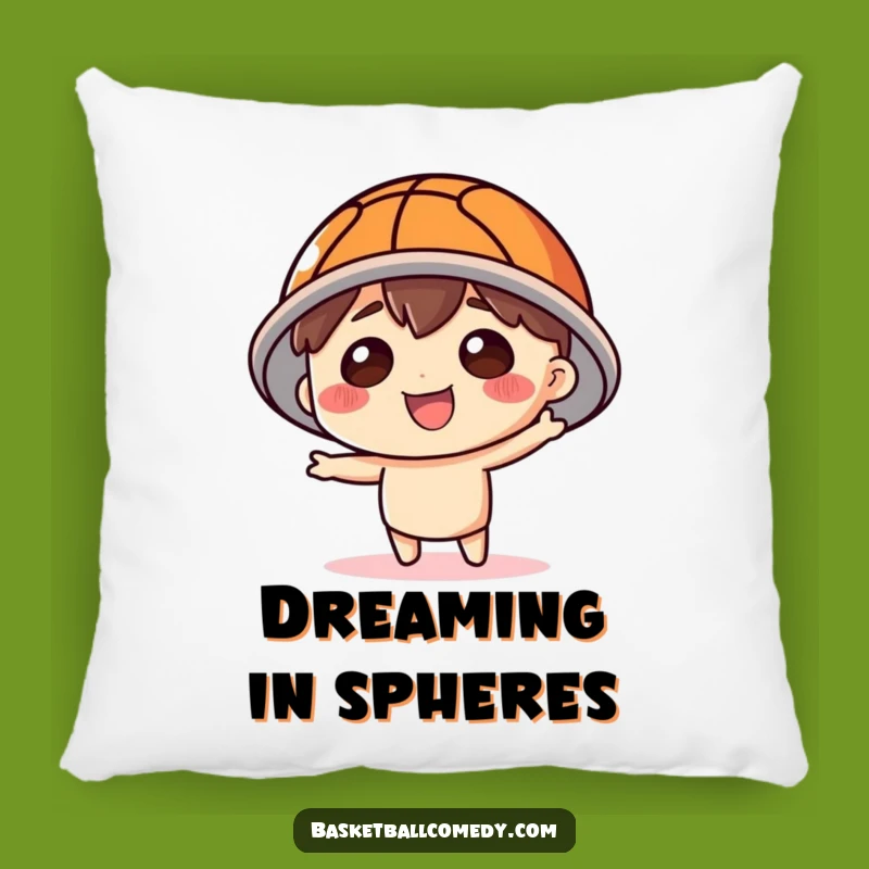 Funny Basketball Hat Character Pillow - Soft & Playful Decor, Comfortable Gift