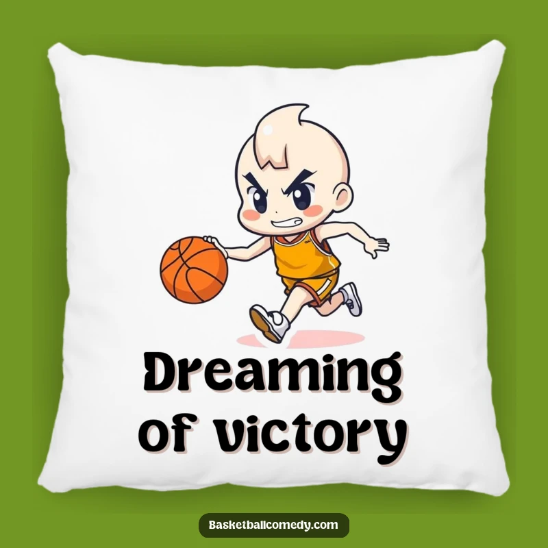 Funny Basketball Character Pillow - Comfy Dribbler Decor