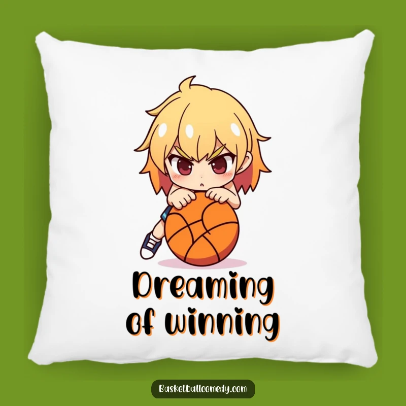 Funny Basketball Player Pillow - Cozy Comfort for the Determined Athlete Gift