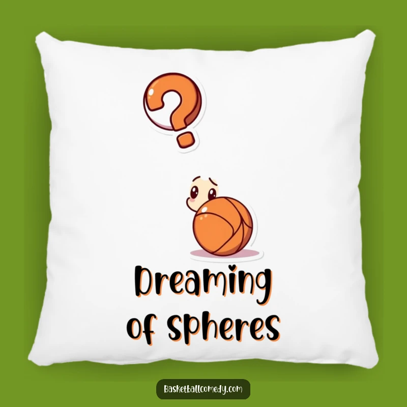 Funny Confused Basketball Pillow - Couch Comfort Meets Hilarious Sports