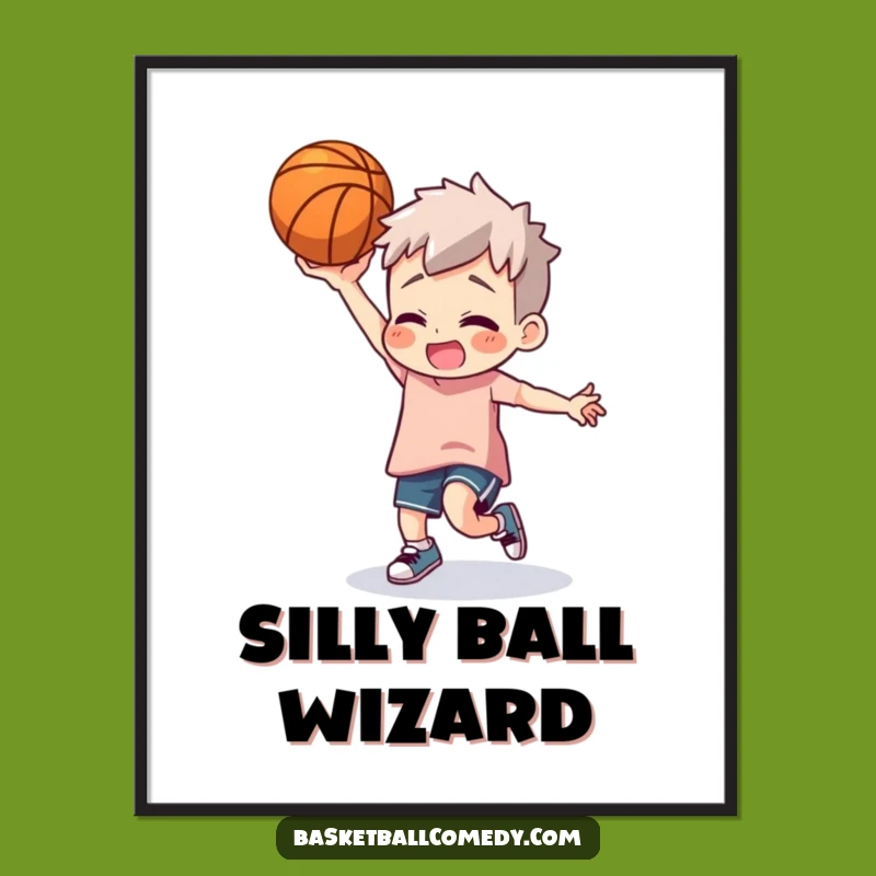 Funny Basketball Dancer Digital Art - Instant Download for Court Vibes