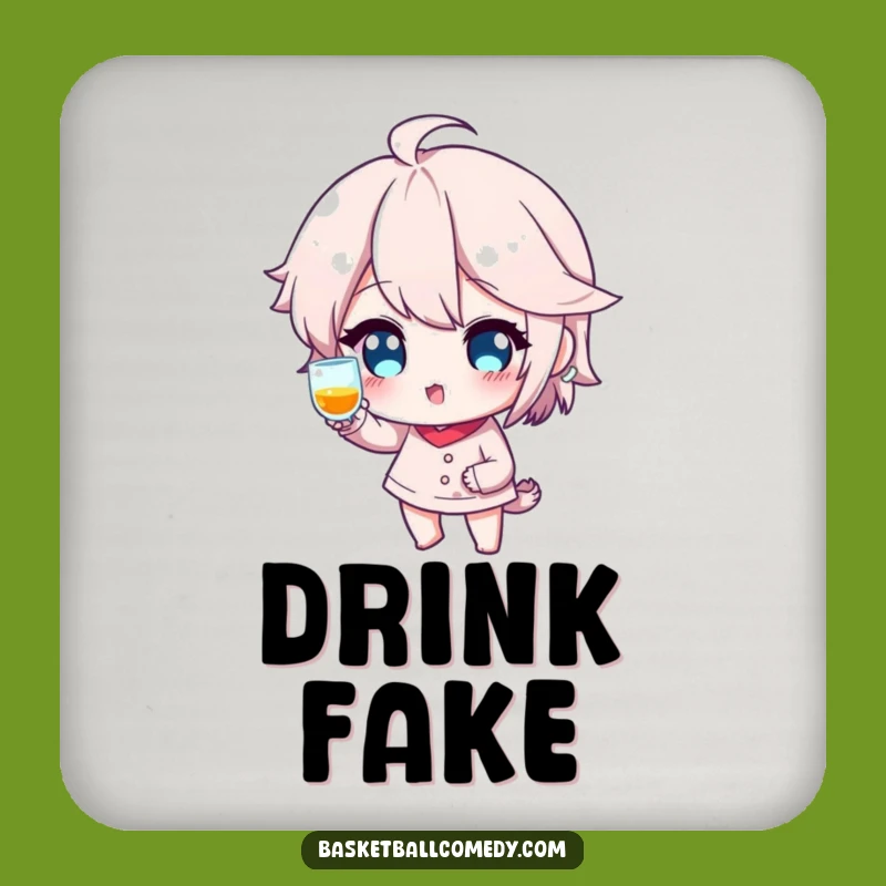 Winking Shot Fake Coaster Set: Protect Surfaces with Playful Humor Gift