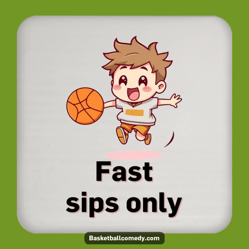 Funny Basketball Chaser Coaster - Protect Surfaces with Energetic Fun, Gift