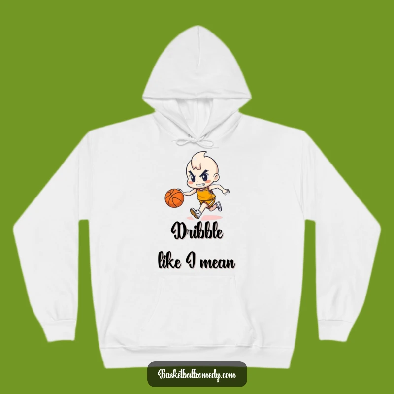Cozy Funny Basketball Character Hoodie - Warm Dribbler Gear