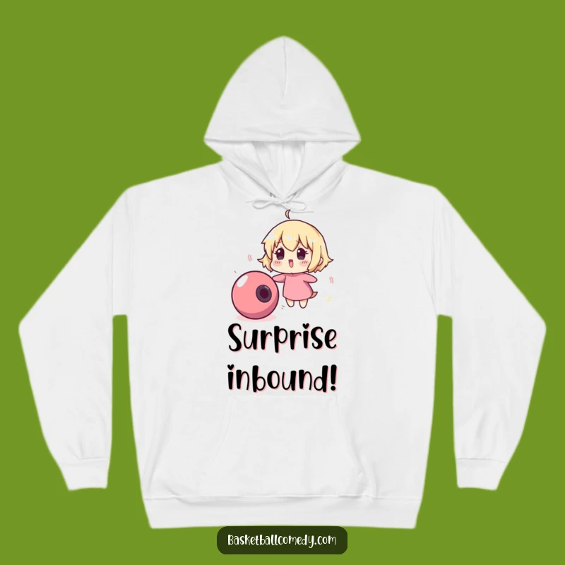 Cozy Funny Surprise Ball Hoodie - Warm Character Reaction Wear