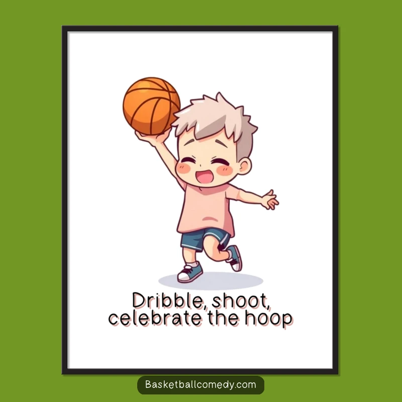 Free Printable Wall Art: Silly Dancer, Humorous Basketball Decor Gift