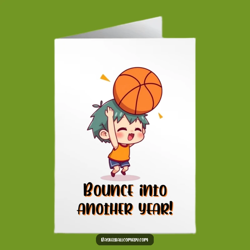 Free Printable Funny Baboon Birthday Card: Head Bounce Mishap, Perfect Downloadable Gift