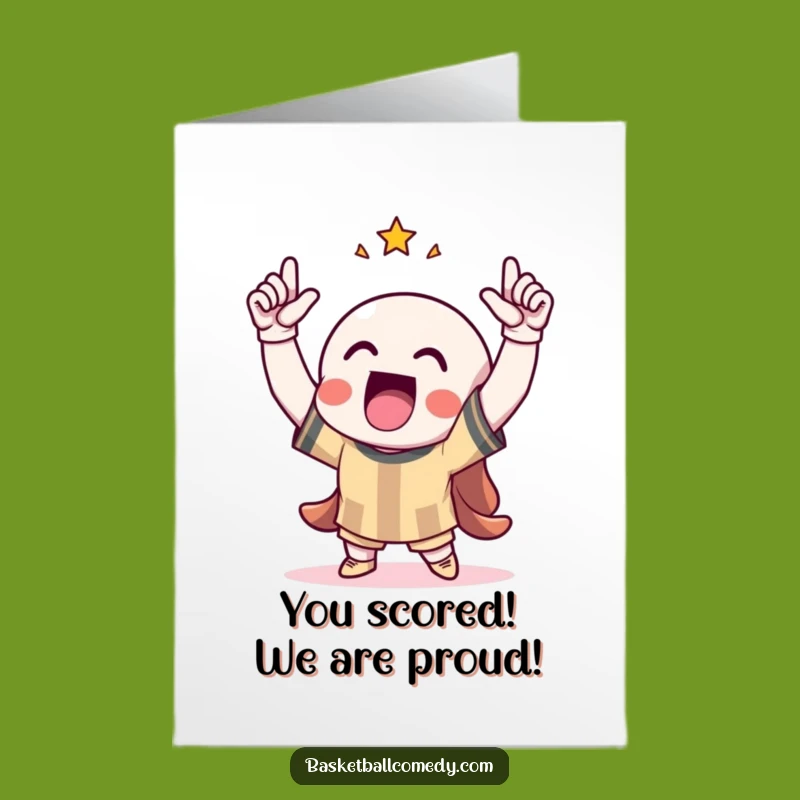 Free Printable Congrats Card: Victory Score Celebration Funny Downloadable Gift Greeting Card