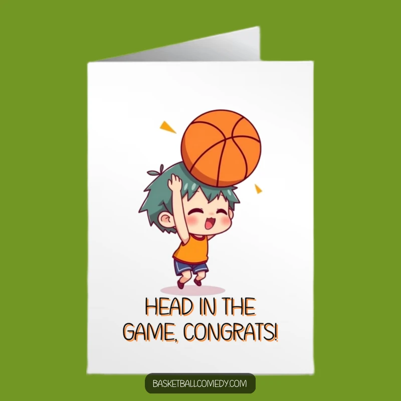 Free Printable Funny Baboon Congrats Card: Ball Bounce Oops, Perfect Downloadable Gift