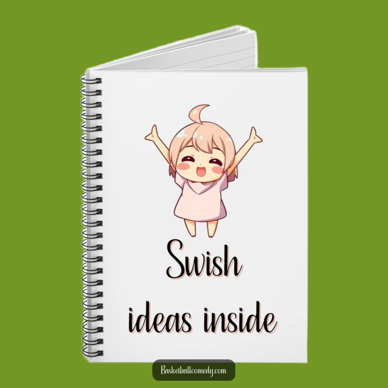 Funny Basketball Swish Notebook - Capture Winning Ideas in Style
