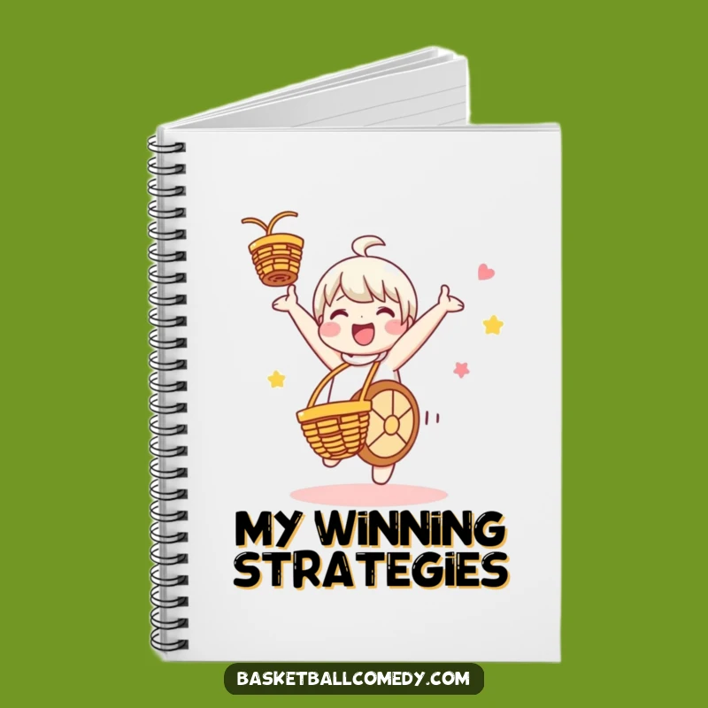 Funny Cartwheel Basketball Player Notebook - Journal Your Victories
