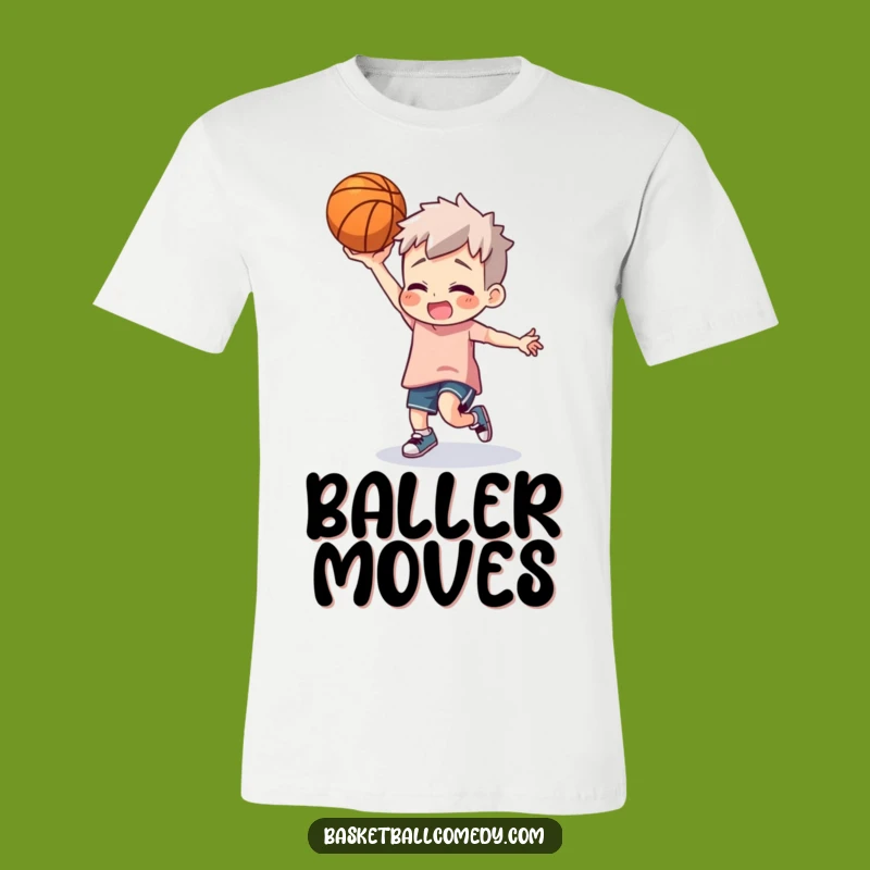 Funny Basketball Dancer T-Shirt - Court Jester Apparel and Hilarious Gift