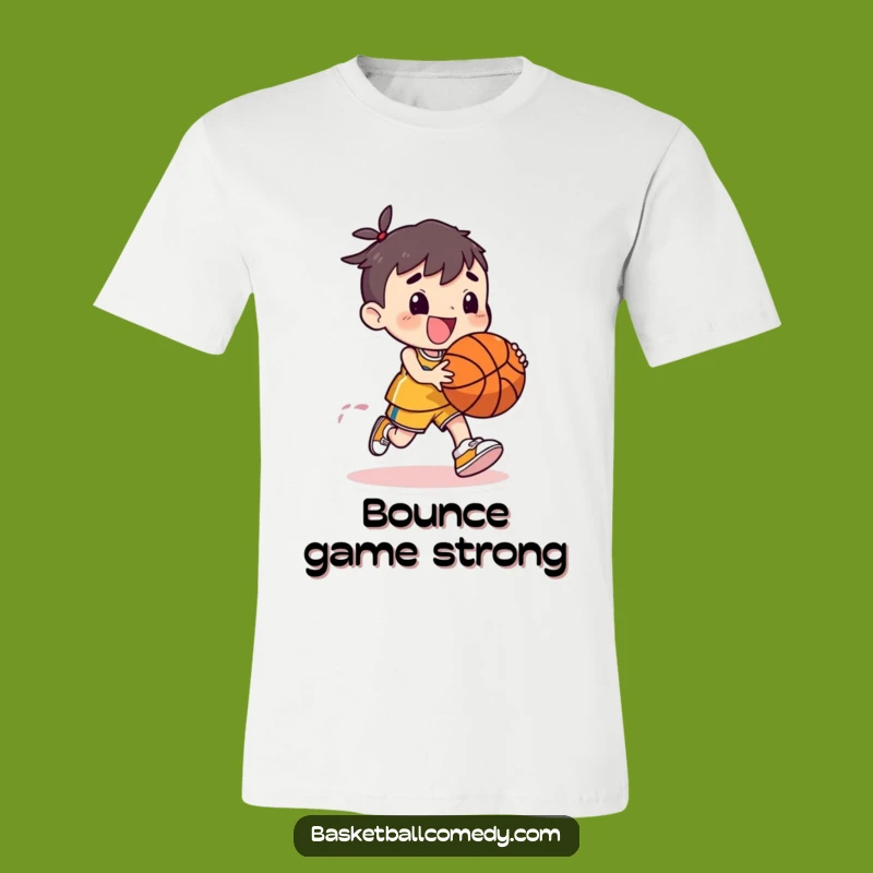 Funny Basketball Character Tee: Express Your Joyful Play with this Funny Gift