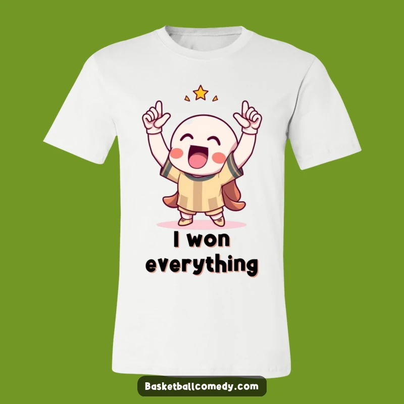 Funny T-Shirt: Triumphant Character Celebrating a Score, Perfect Funny Gift