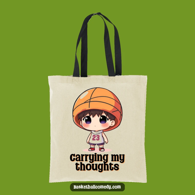 Funny Basketball Hat Tote Bag - Carry Your Style with Humor