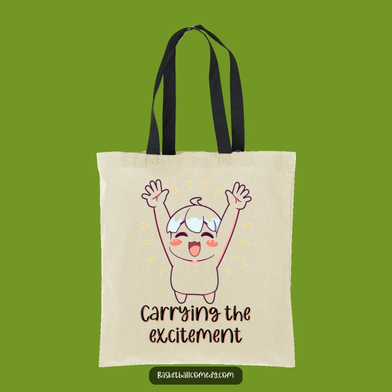 Funny Cheering Character Tote Bag: Carry Your Spirit, a Practical Funny Gift
