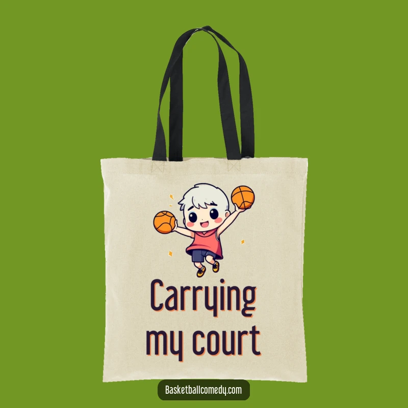 Funny Basketball Dance Tote Bag: Stylish Bag for Sports and Fun Enthusiasts