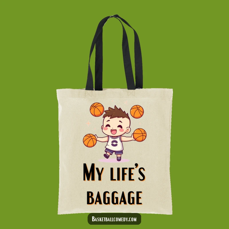 Funny Juggling Basketball Tote Bag - Carry Your Flair