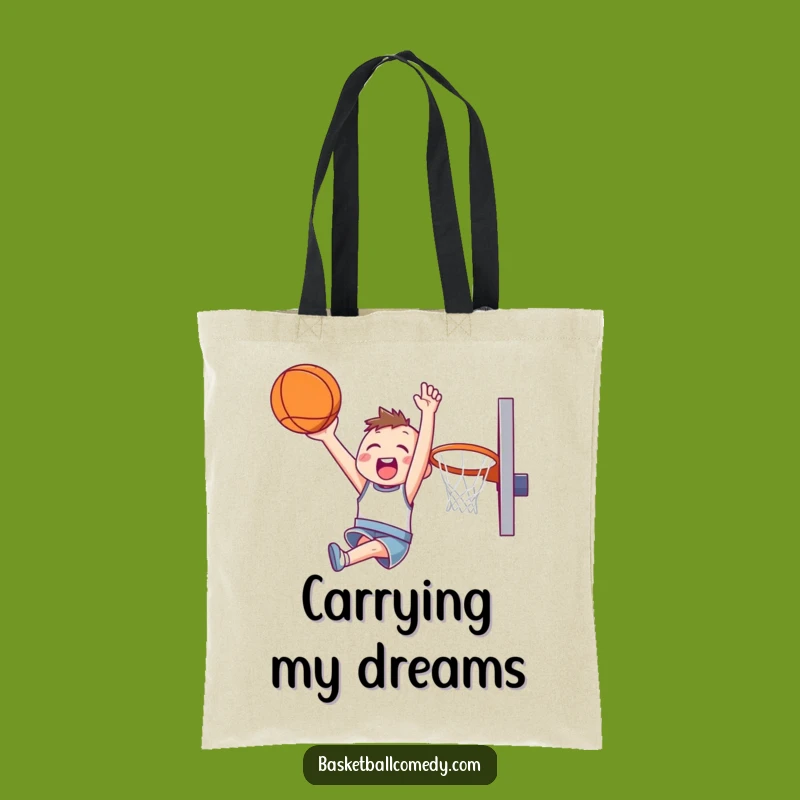 Funny Slam Dunk Character Tote Bag: Carry Your Dreams with this Funny Gift