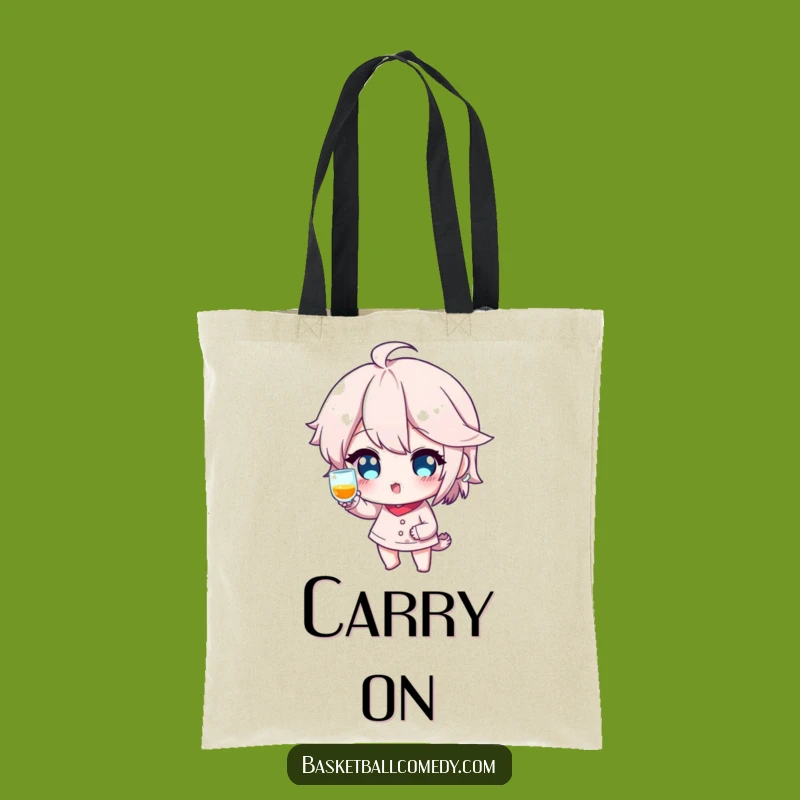 Winking Shot Fake Tote Bag: Playful & Spacious Carry-All Gift